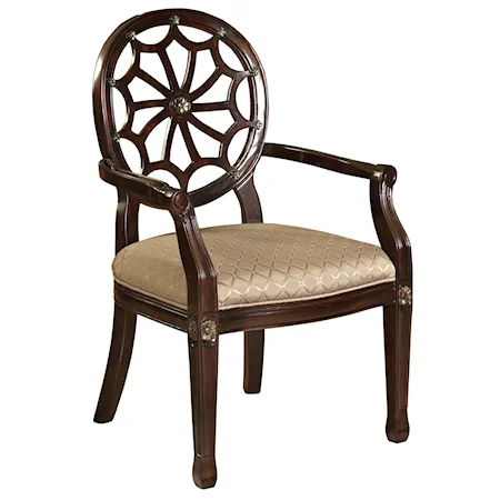 Spider Web Back Accent Chair